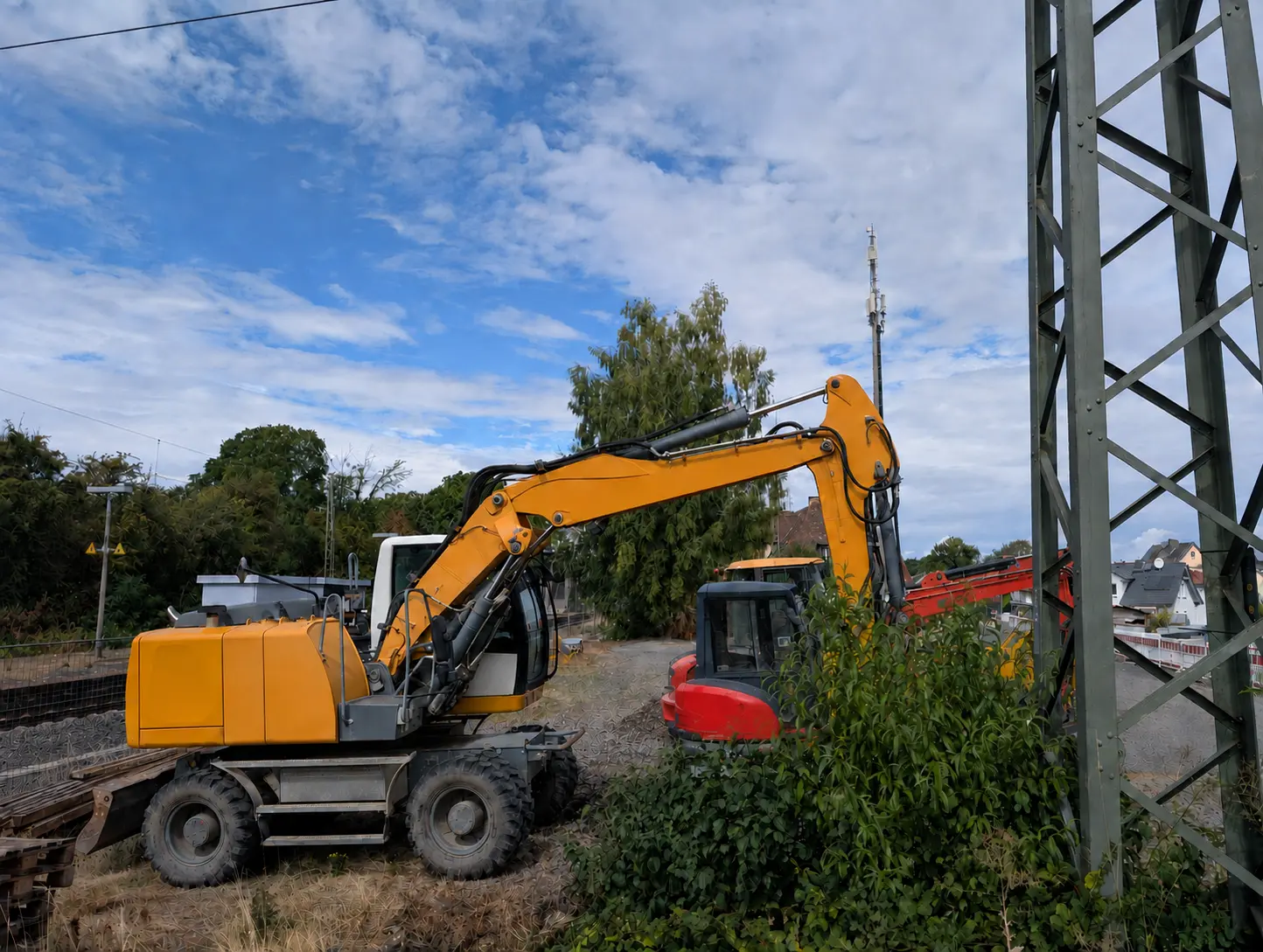 Anonymisierte Baustelle im Tief- und Straßenbau