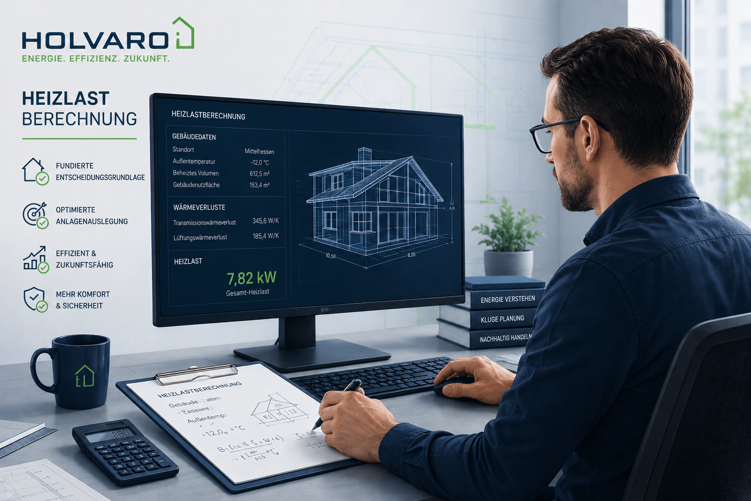 Heizlastberechnung bei HOLVARO