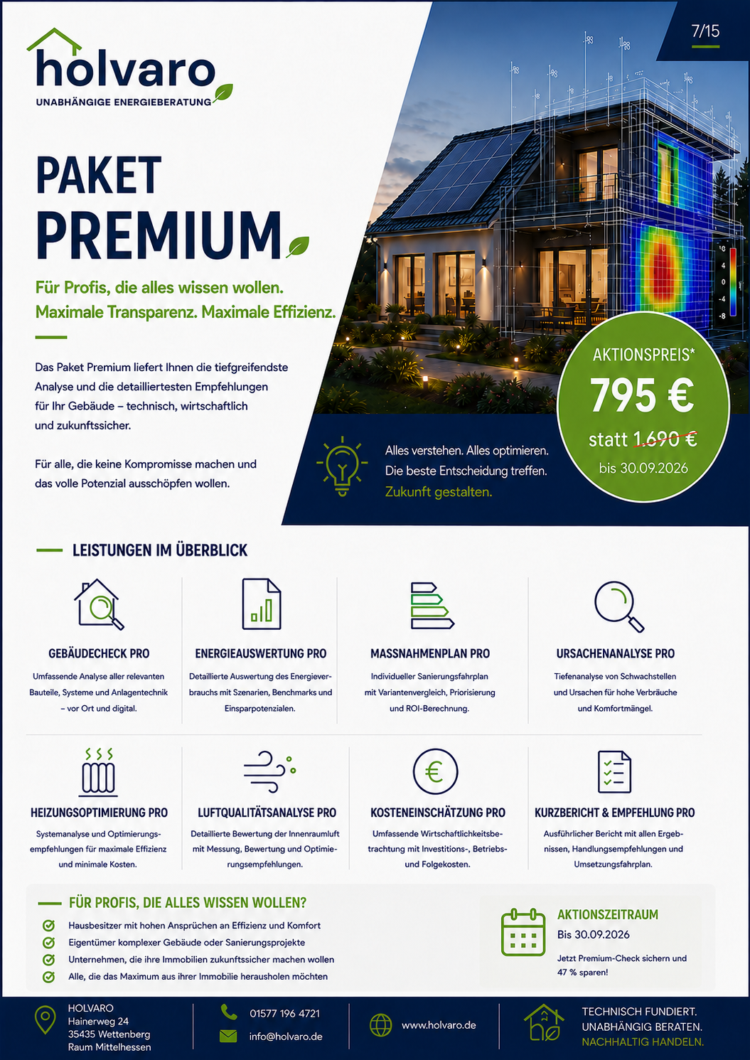 Paket Premium im HOLVARO Design